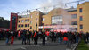 Union Berlin feierte mit 2.000 Fans nach dem Spiel gegen RB Leipzig.