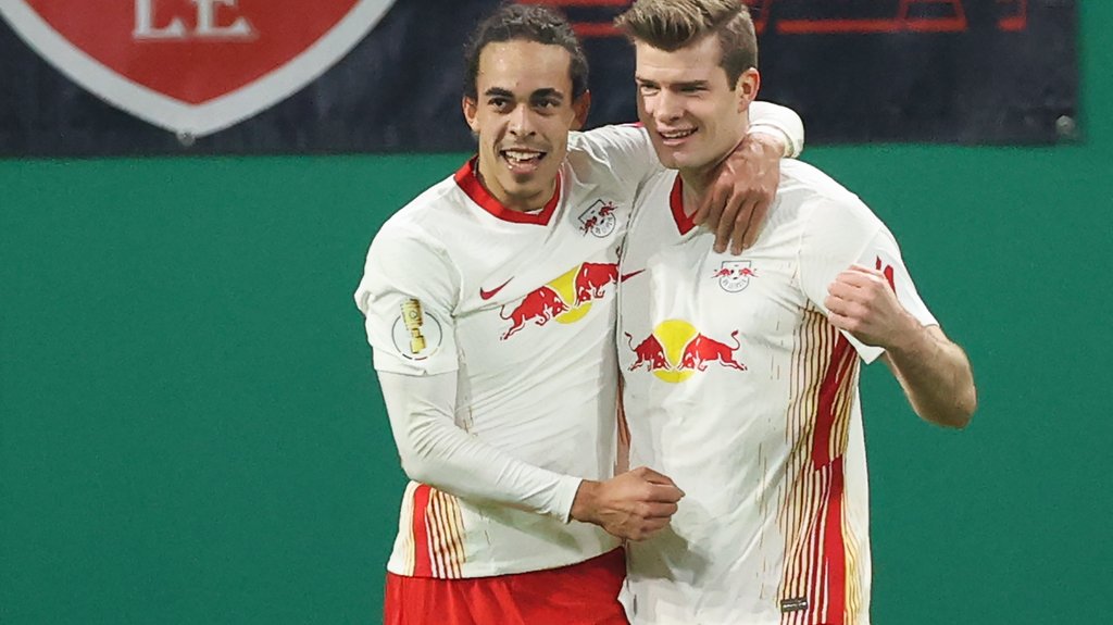 Neues Traumpaar im Sturm: Yussuf Poulsen und Alexander Sörloth.