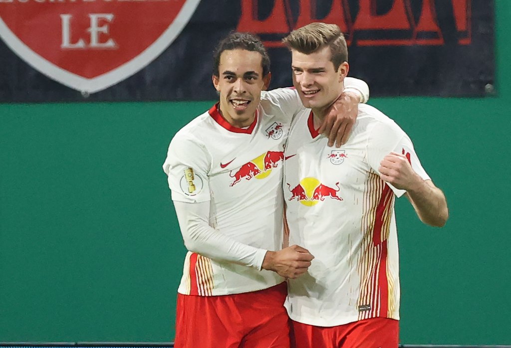 Neues Traumpaar im Sturm: Yussuf Poulsen und Alexander Sörloth.