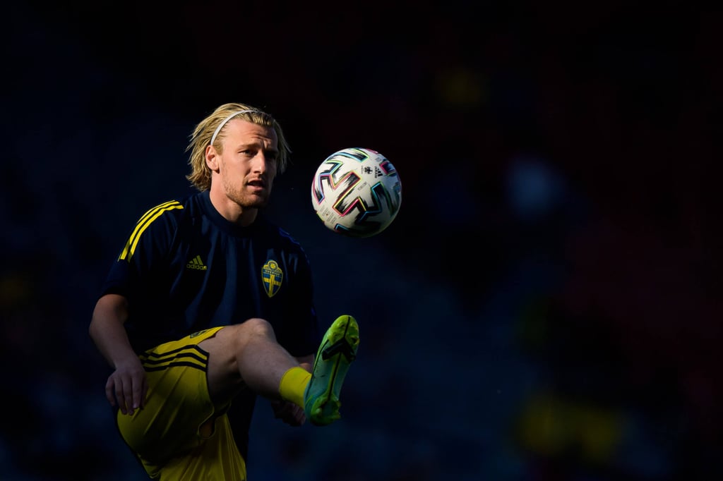 Emil Forsberg verpasste mit Schweden den Einzug ins Viertelfinale.