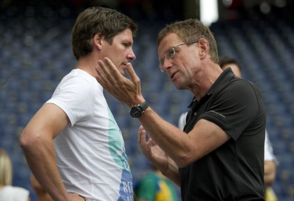 Schüler und Meister: Oliver Glasner und Ralf Rangnick (r.).