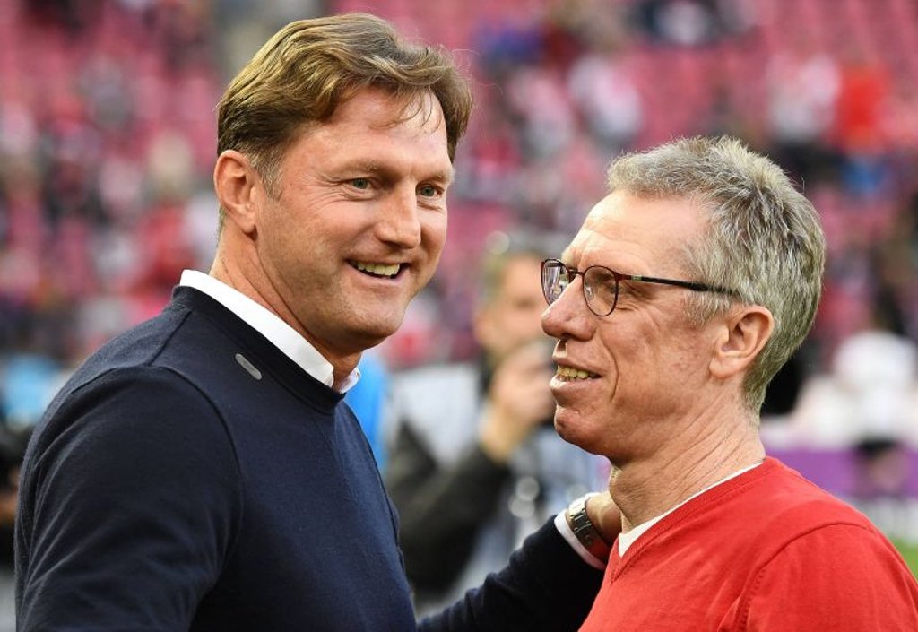 Ralph Hasenhüttl und Ex-Mitspieler und Trainerkollegen Peter Stöger
