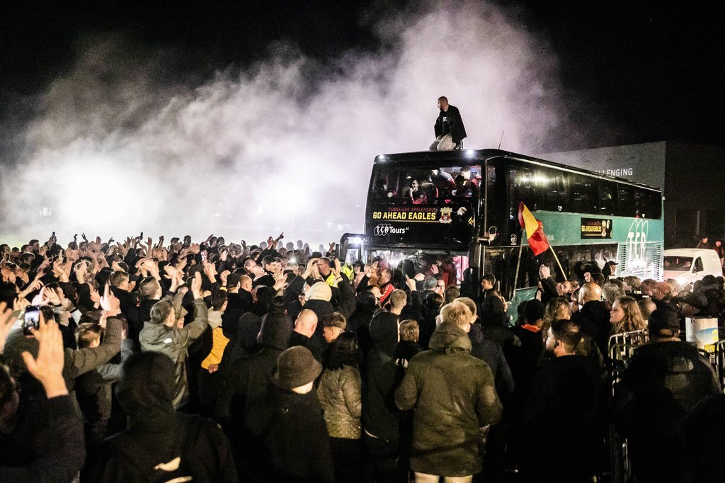 Aufstiegsparty der Go Ahead Eagles Deventer mit ihren Fans