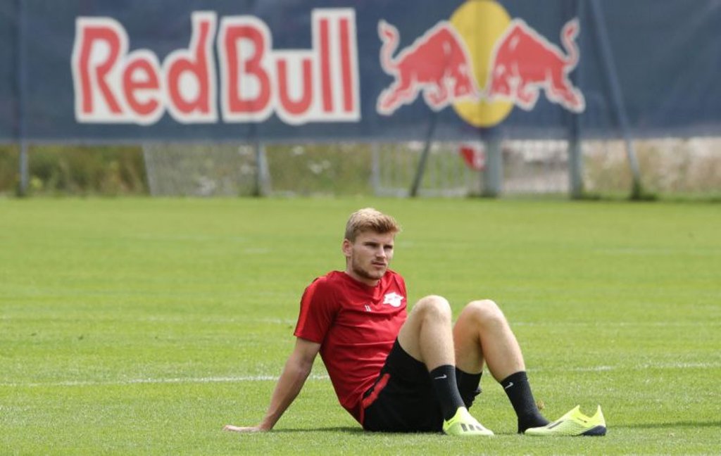 Timo Werner beim Training von RB Leipzig. Symbolbild: imago