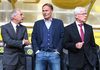 Männerfreundschaft: Reinhold Lunow (links) mit den BVB-Bossen Hans-Joachim Watzke und Reinhard Rauball