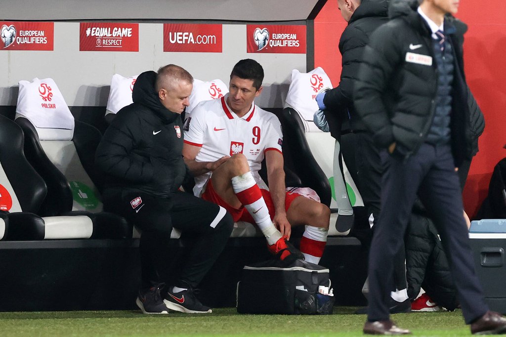 Robert Lewandowski wurde im Länderspiel für Polen ausgewechselt.