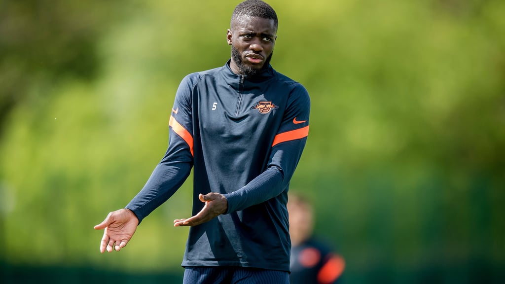 Leipzigs Dayot Upamecano im Training bei RB Leipzig.