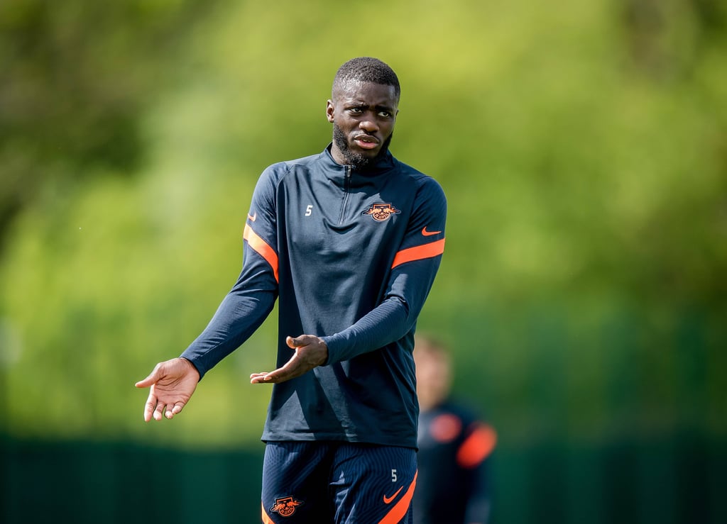 Leipzigs Dayot Upamecano im Training bei RB Leipzig.