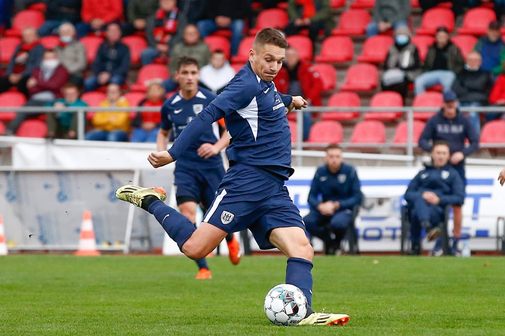 Babelsberg-Stürmer Daniel Frahn spielte zwischen 2010 und 2015 für RB Leipzig.