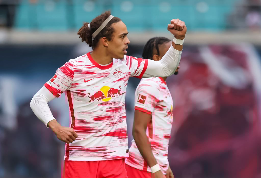 Die Poulsen-Faust: Mit dem Dänen zeigte RB Leipzig ein anderes Gesicht.