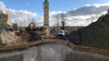 Freie Sicht auf den Glockenturm: So sah der Dammeinschnitt des Stadions von RB Leipzig zu Beginn des Jahres aus.