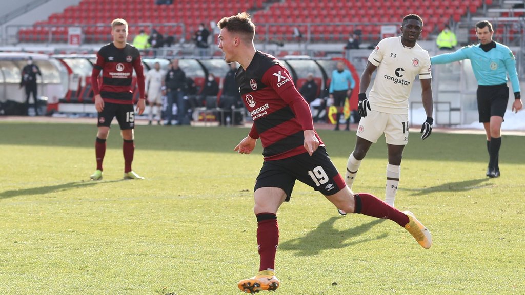 Dennis Borkowski erzielte sein erstes Tor für den 1. FC Nürnberg.
