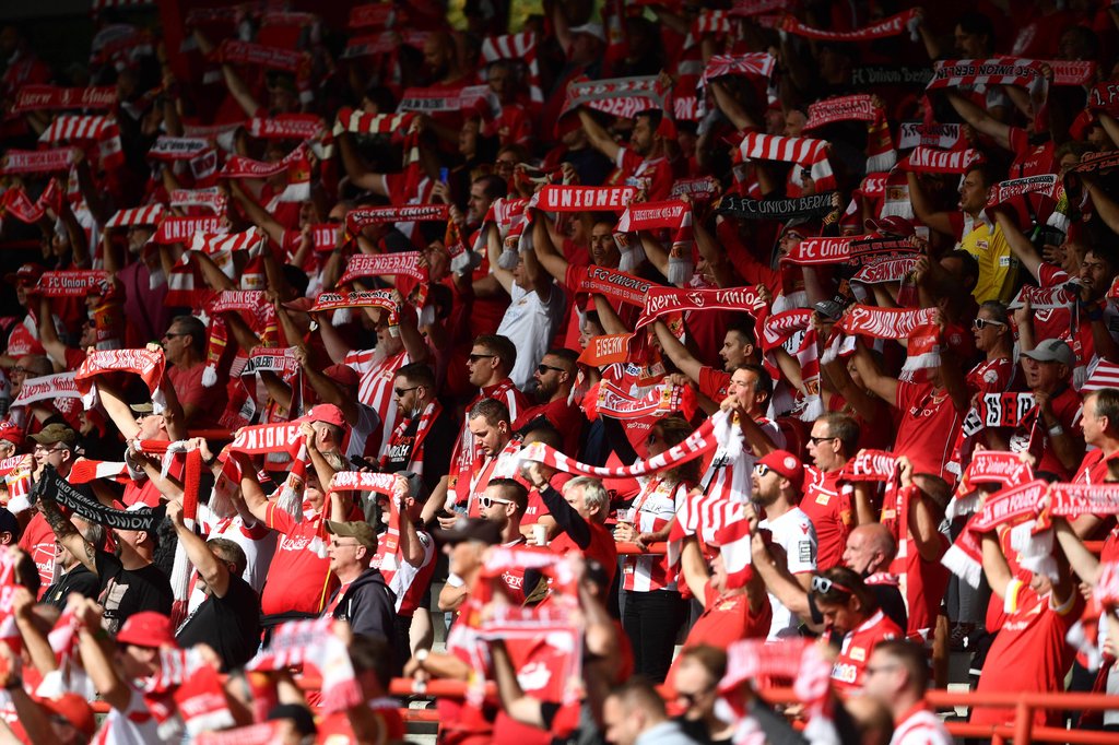 Singen verboten: Fans des 1. FC Union Berlin.