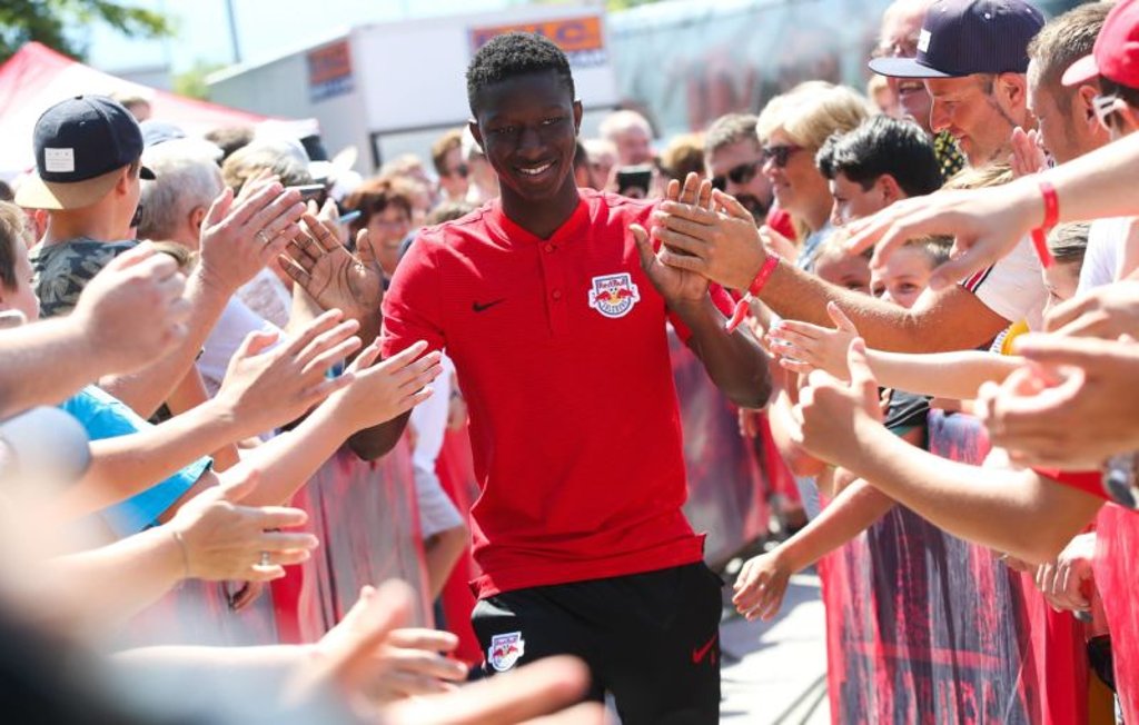 Schüchterner Star in Salzburg: Amadou Haidara bei der Teamvorstellung