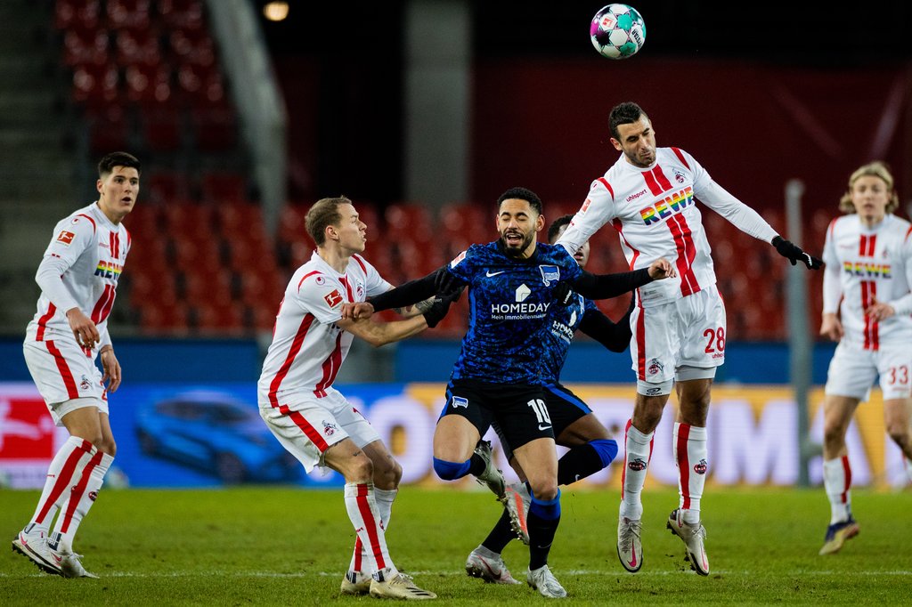 „Wir sind alle keine Lämmer auf dem Sportplatz”: Kölns Trainer über Herthas Matheus Cunha.