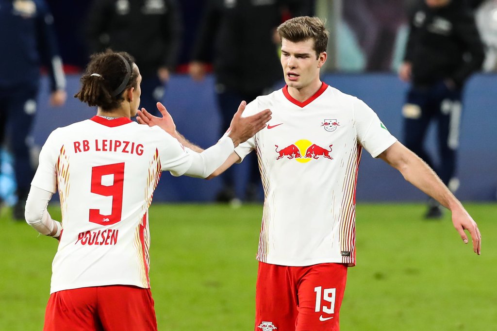 Yussuf Poulsen und Alexander Sörloth könnten gegen Schalke beide auflaufen.