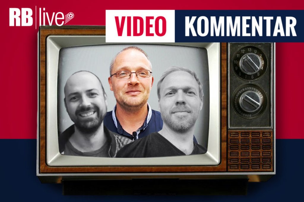 Im RBlive-Videokommentar bewertet das Trio Ullrich Kroemer, Matthias Kießling (hervorgehoben) und Martin Henkel (von links) den kommenden Spieltag bei RB Leipzig.