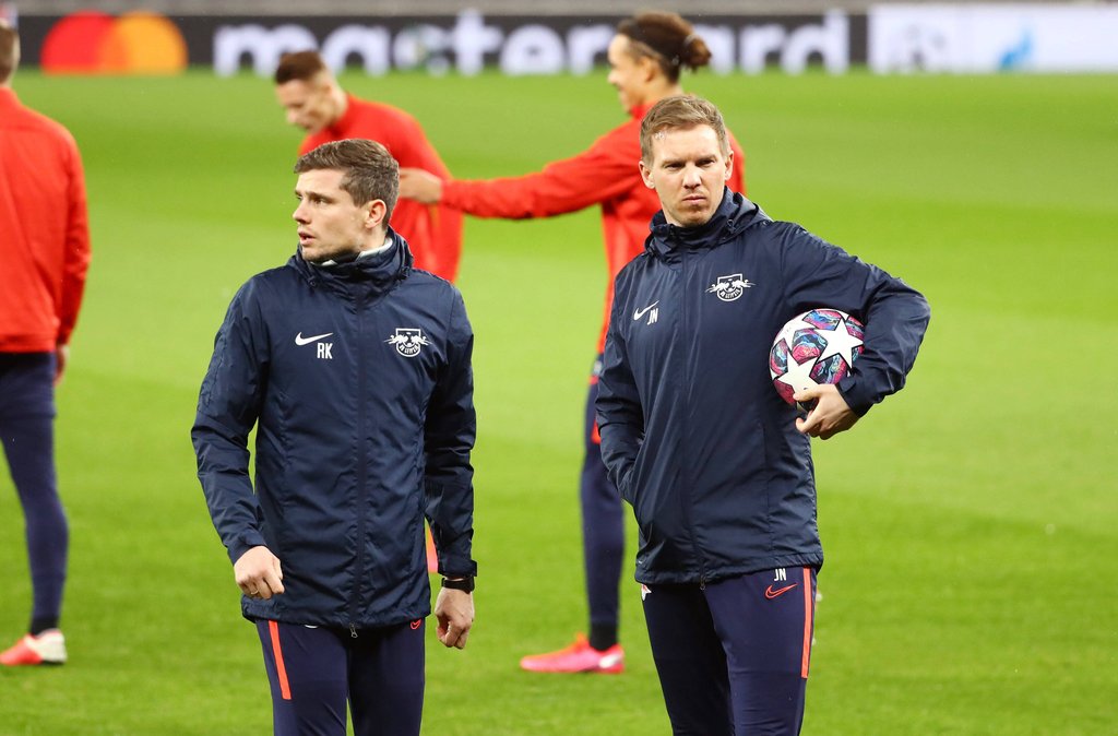 Robert Klauß an der Seite von Julian Nagelsmann.