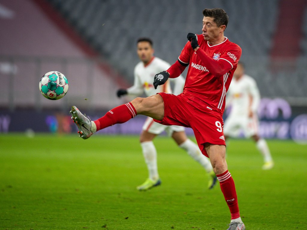 Robert Lewandowski beim letzten Spiel zwischen dem FC Bayern und RB Leipzig im Dezember.