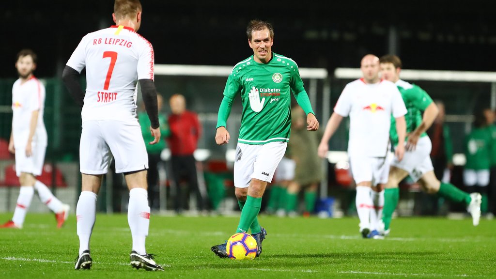 Für den guten Zweck in Leipzig am Ball: Philipp Lahm.