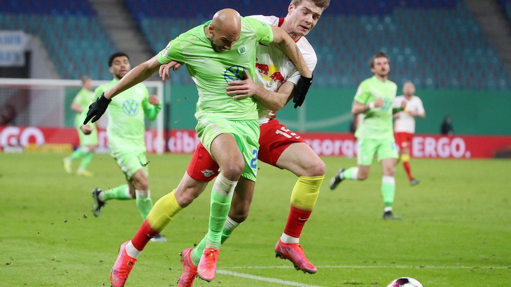 Kampf der Titanen: Anthony Brooks und Alexander Sörloth (r.)