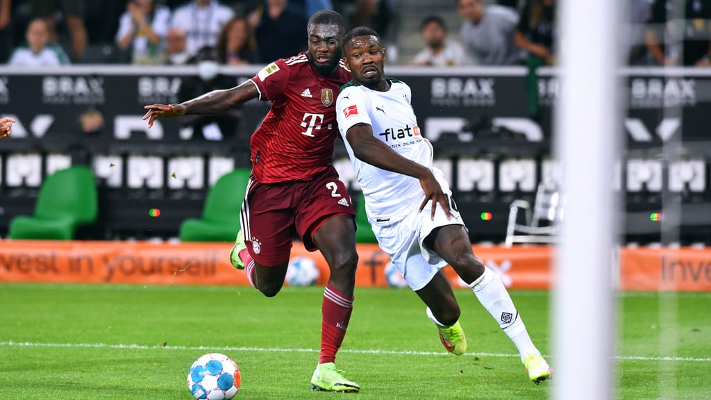 Duell der französischen Brecher: Dayot Upamecano und Marcus Thuram.