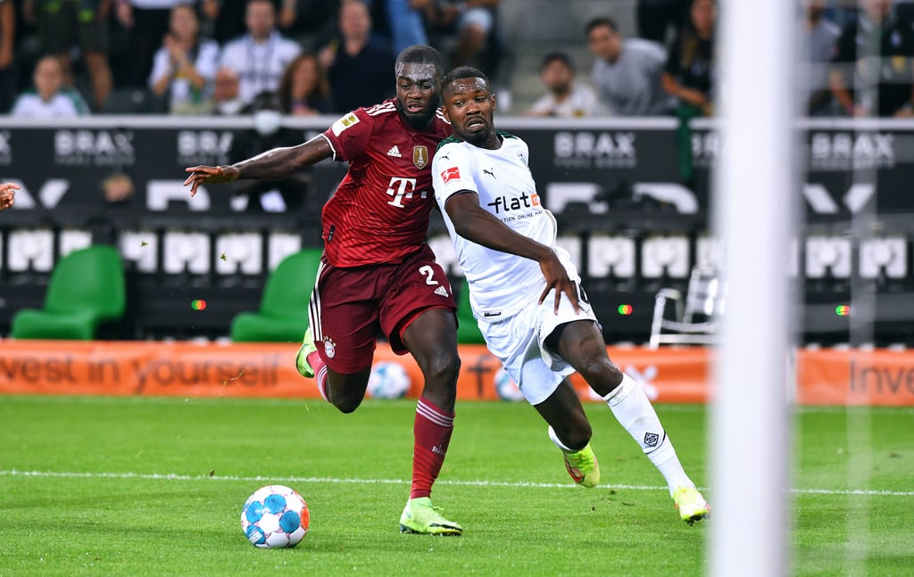 Duell der französischen Brecher: Dayot Upamecano und Marcus Thuram.