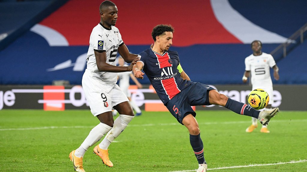 Für&nbsp;Marquinhos (r.) ist das Spiel gegen RB Leipzig wegweisend.