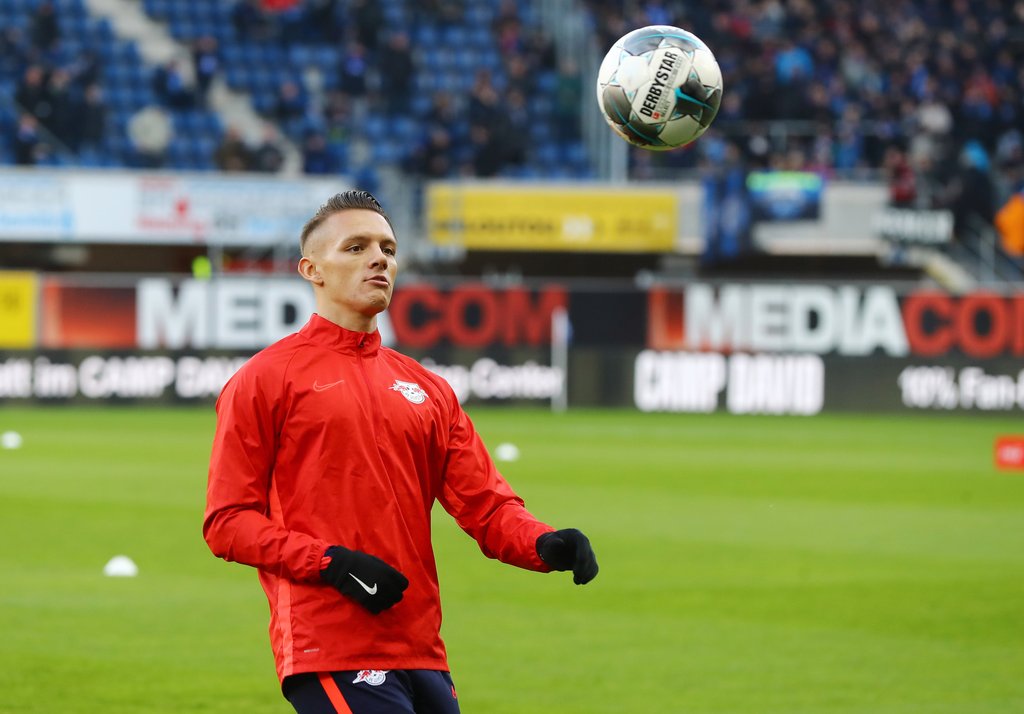 Hannes Wolf stand gegen den SC Paderborn erstmals im Kader von RB Leipzig.