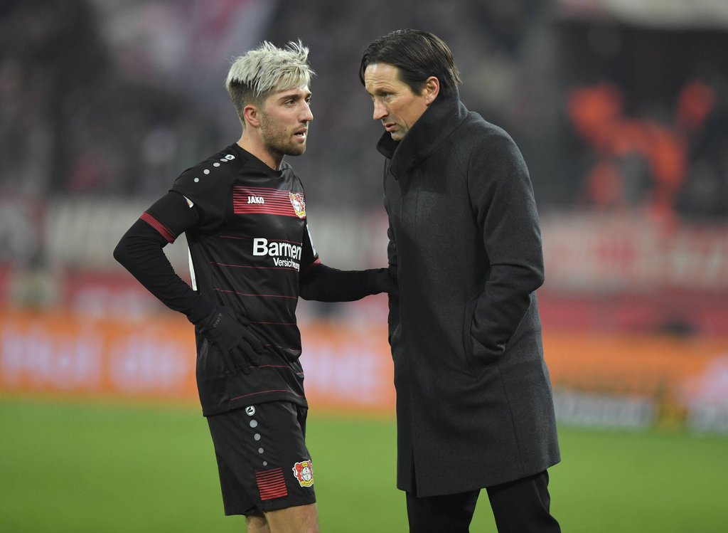 Ol' friends: Kevin Kampl zusammen mit Roger Schmidt bei Bayer Leverkusen