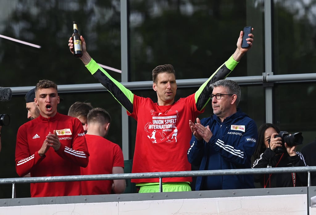 Letzter Spieltag vergangene Saison: So feiert Union Berlin Sieg gegen RB Leipzig