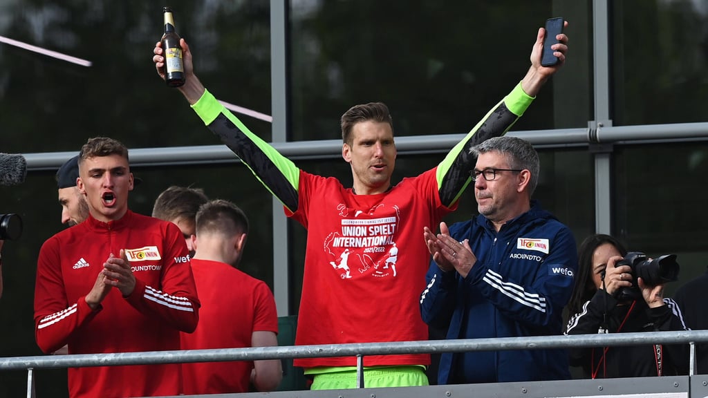 Letzter Spieltag vergangene Saison: So feiert Union Berlin Sieg gegen RB Leipzig