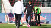 „Er fühlt sich sicher in der Gruppe und auf dem Platz”: Christopher Nkunku beim Mittwochstraining bei RB Leipzig.