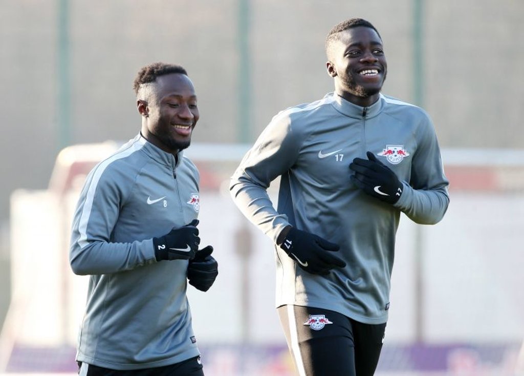 Naby Keita und Dayot Upamecano trainierten individuell. Gegen Hoffenheim sind beide noch fraglich.