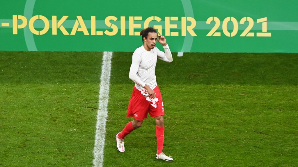 Wieder kein Titel mit RB Leipzig: Rekordspieler Yussuf Poulsen.