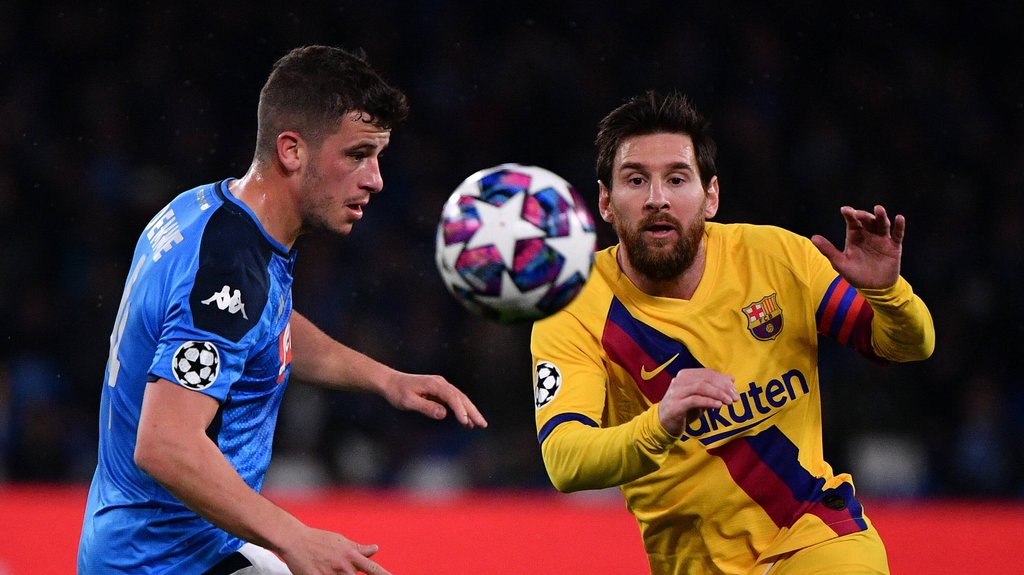 Diego Demme trifft nach dem 1:1 mit Neapel erneut auf Barcelona mit Messi. 