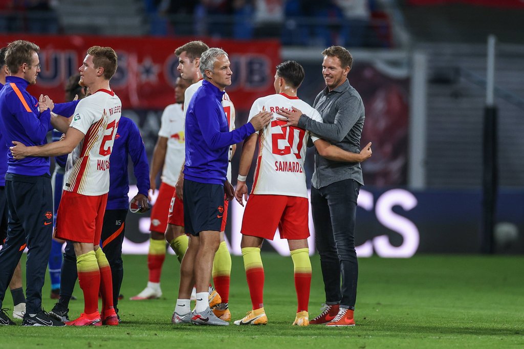 Lazar Samardzic nach seinem ersten Spiel von Beginn an.