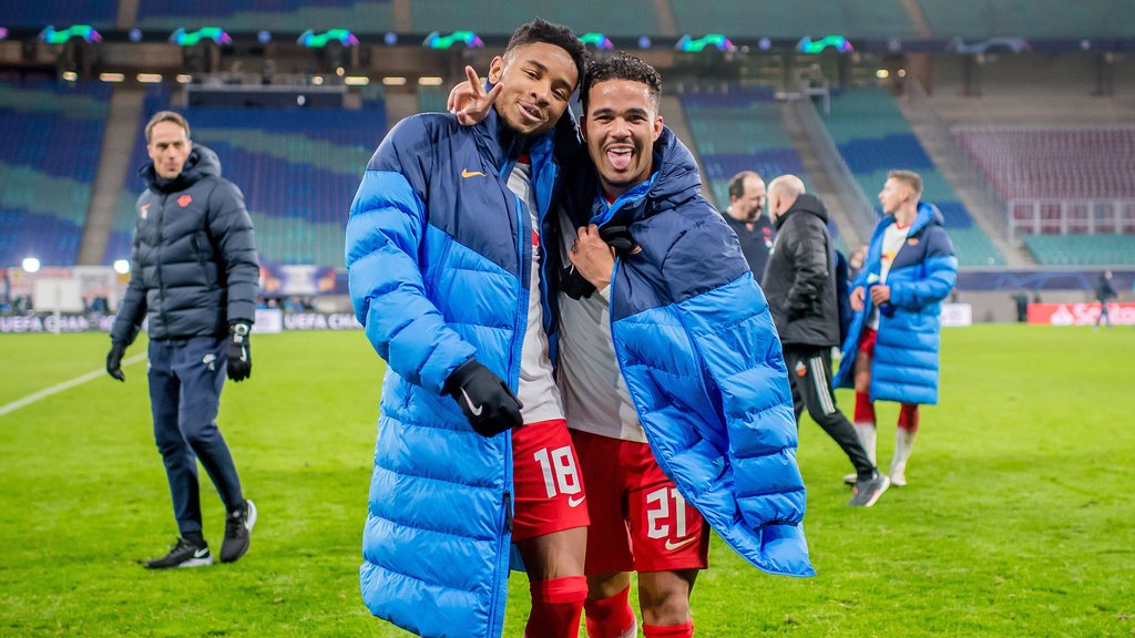 Zurück im Spiel: Christopher Nkunku und Justin Kluivert (von links).
