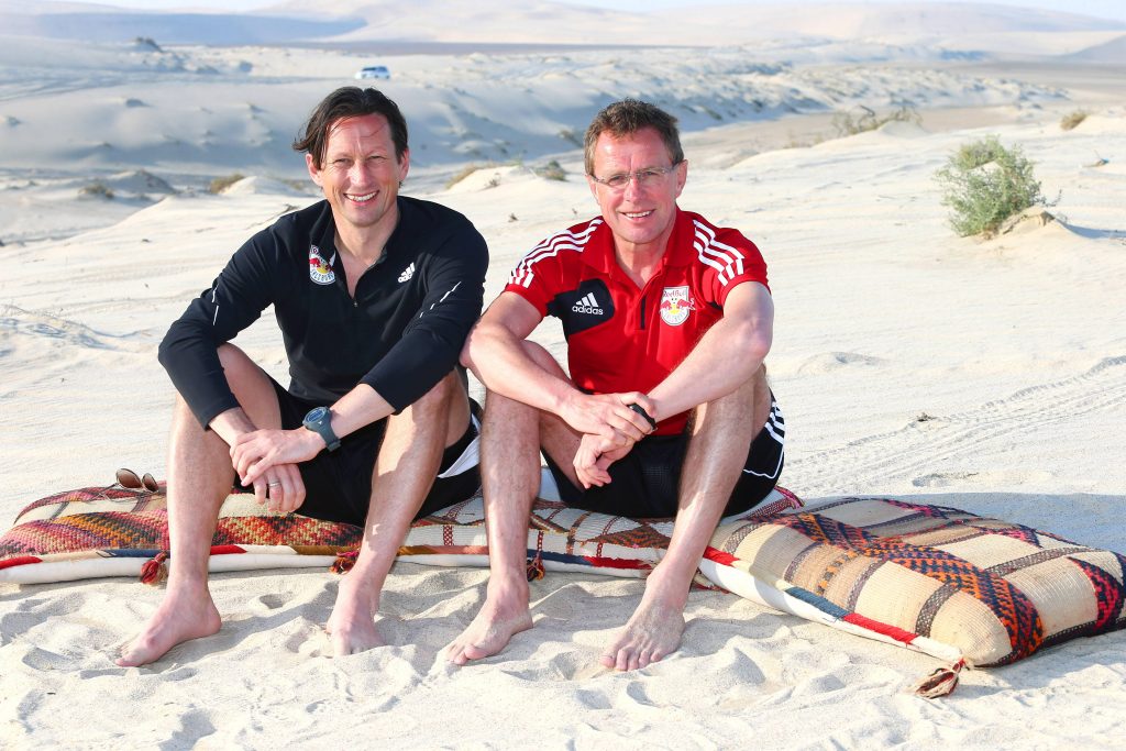 Gingen einst gemeinsam durch die Wüste und haben nun bei verschiedenen Vereinen Erfolg: Roger Schmidt und Ralf Rangnick.