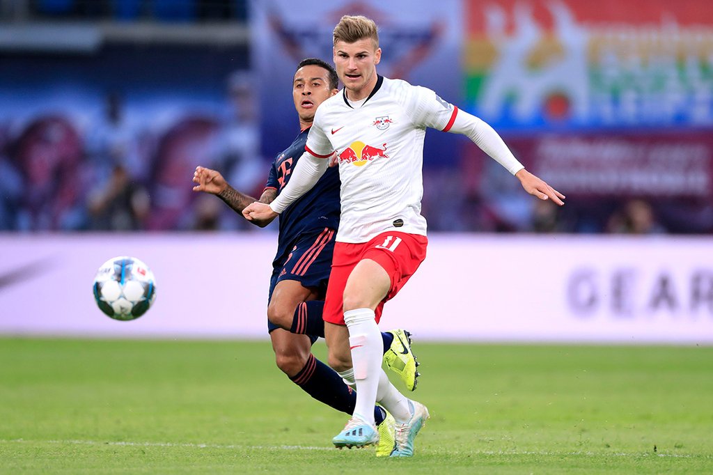 Timo Werner spielt noch immer gegen, nicht für Bayern München.