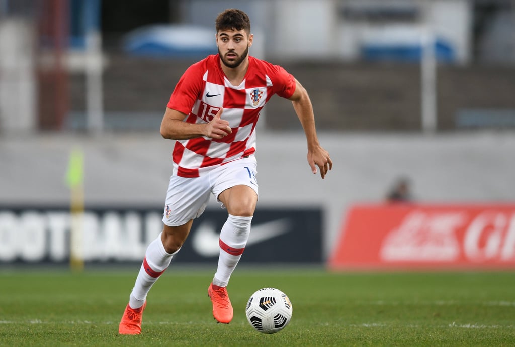 Josko Gvardiol bei einem Spiel mit der U21-Nationalmannschaft.