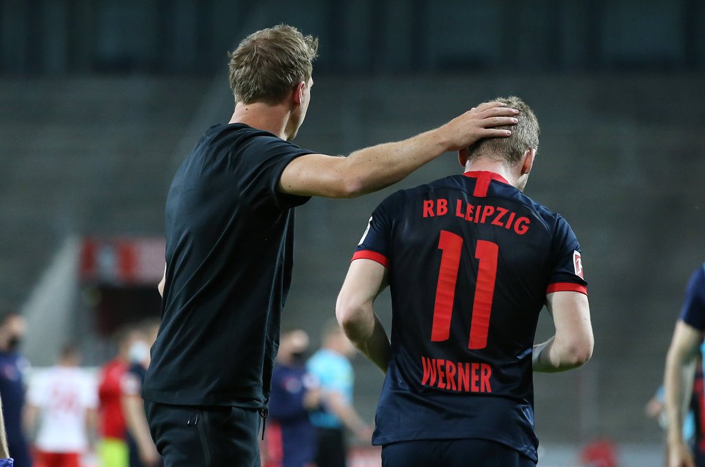 Auch gegen Paderborn an die Grenzen gehen: Julian Nagelsmann und Timo Werner.