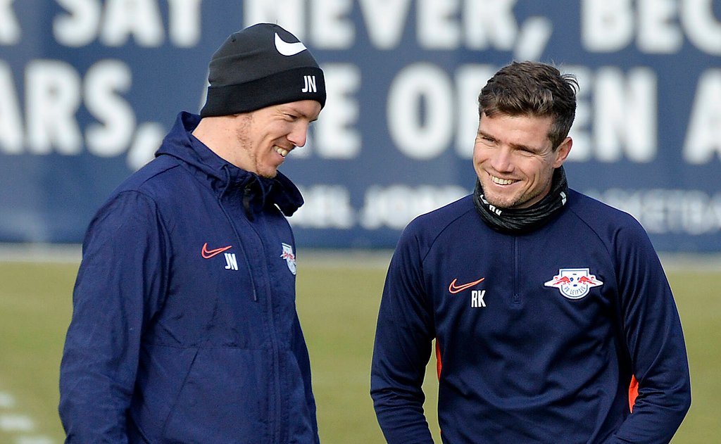 Der Chef und sein Co: Julian Nagelsmann und Robert Klauß.