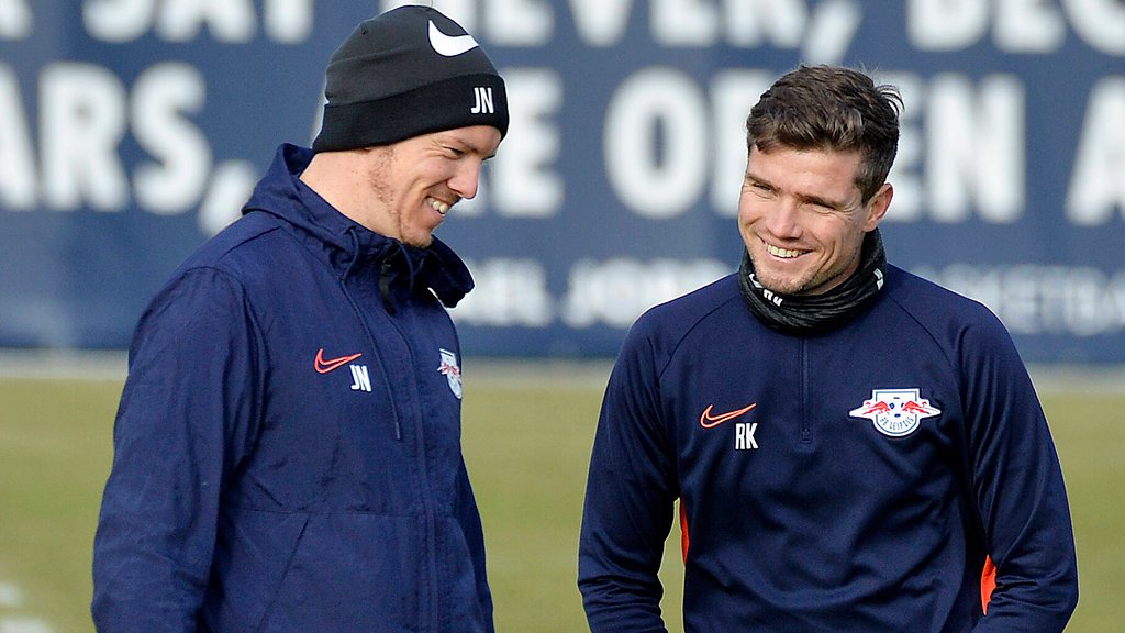 Der Chef und sein Co: Julian Nagelsmann und Robert Klauß.