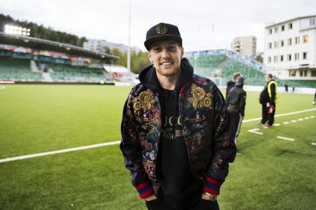 Emil Forsberg beim Besuch in Schweden.