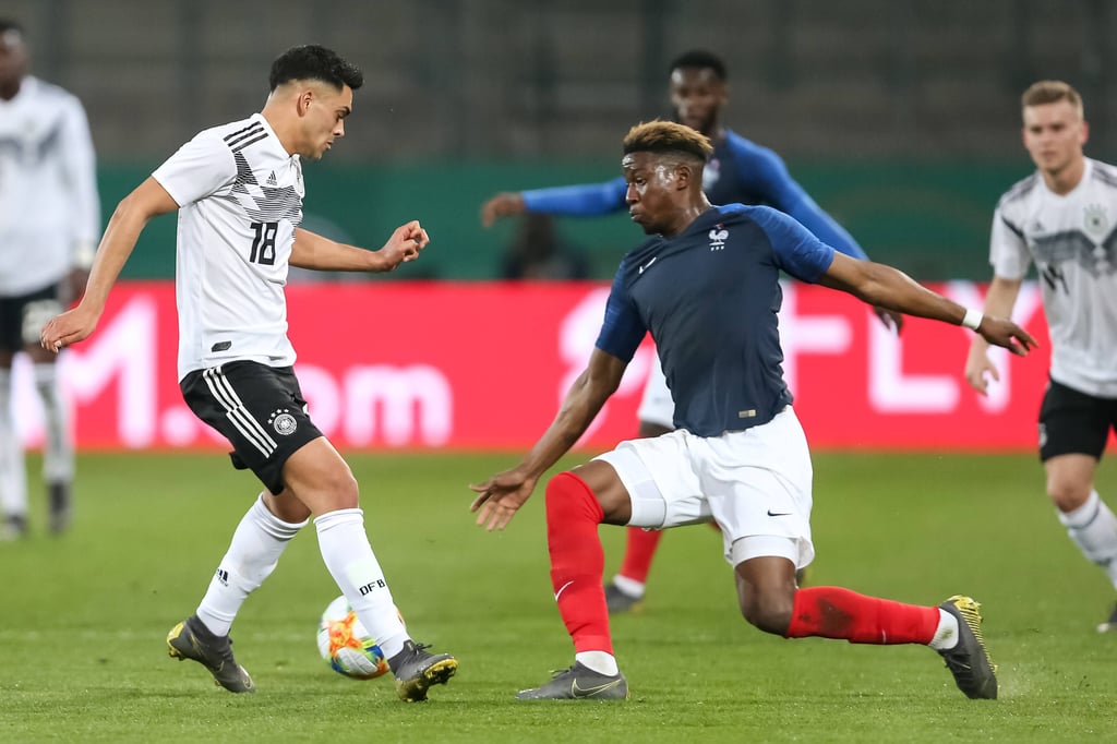 Gegen Deutschland: 2019 bestritt Mukiele ein Länderspiel gegen die U-21 des DFB