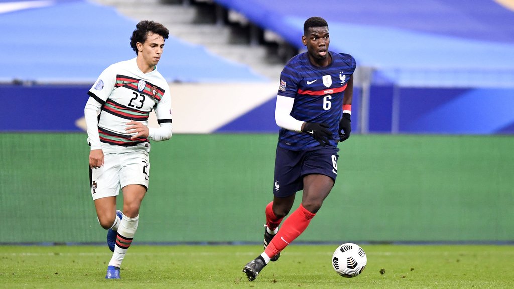 Paul Pogba (r.), hier in einem Spiel mit der französischen Nationalmannschaft, trifft mit Manchester United am Mittwochabend auf RB Leipzig.&nbsp;