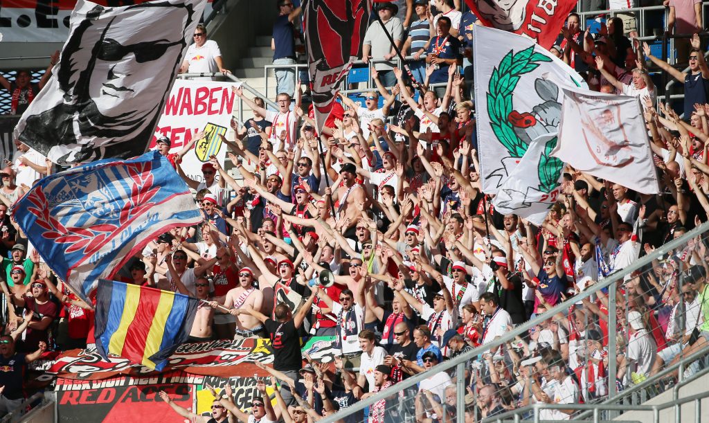 Starker Auswärtsblock: Fans von RB Leipzig in Hoffenheim