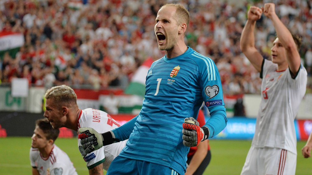 Péter Gulácsi konnte sich mit Ungarn über die EM-Teilnahme freuen