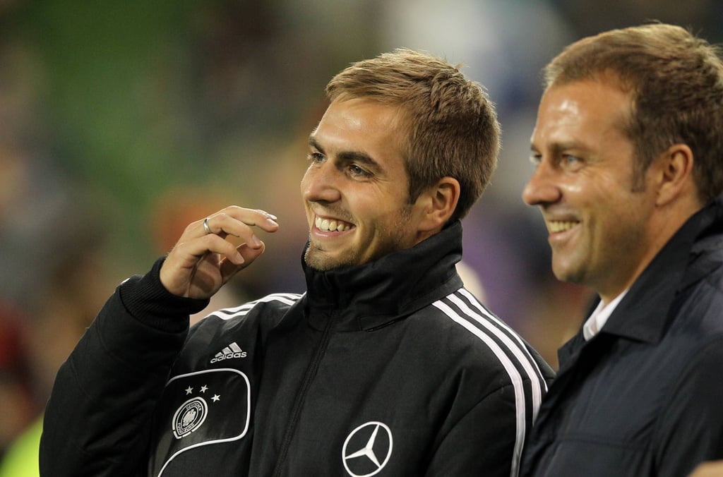Gemeinsam Weltmeister: Philipp Lahm und Hansi Flick (r.)
